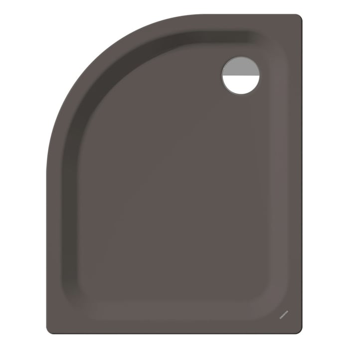 Kaldewei Zirkon 603-2 Viertelkreis-Duschwanne 90 x 80 x 3,5 cm mit Wannenträger