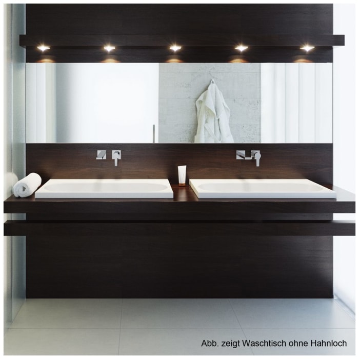 Kaldewei CENTRO Aufsatzwaschtisch 3055 mit 1 Hahnlochbohrung, 60 cm