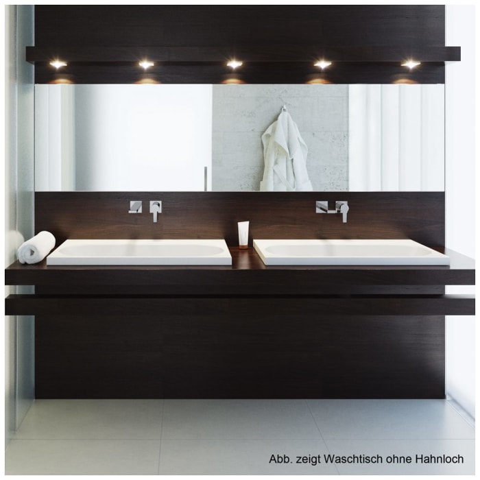 Kaldewei CENTRO Aufsatzwaschtisch 3055 mit 3 Hahnlochbohrungen, 60 cm