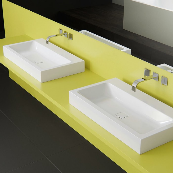 Kaldewei CONO Aufsatzwaschtisch 3077 mit 1 Hahnlochbohrung, 50 cm