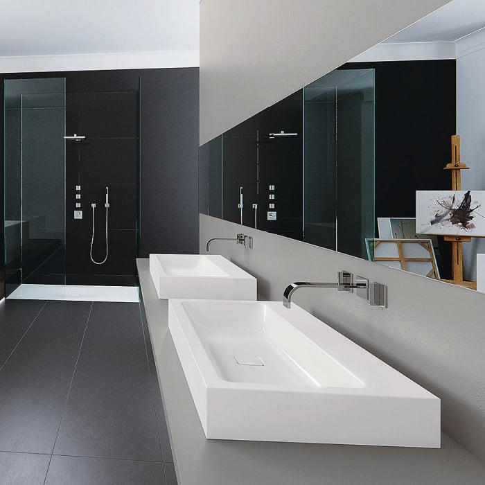 Kaldewei CONO Aufsatzwaschtisch 3085 ohne Hahnlochbohrung, 60 cm