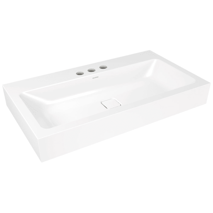 Kaldewei CONO Aufsatzwaschtisch 3086 mit 3 Hahnlochbohrungen, 90 cm