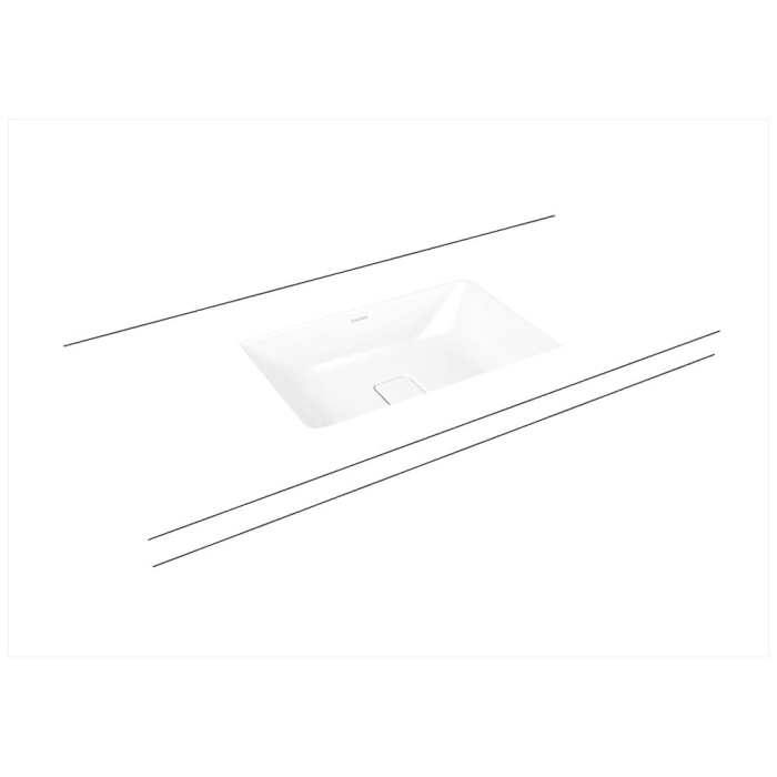 Kaldewei CONO Unterbauwaschtisch 3087, 56,8 cm