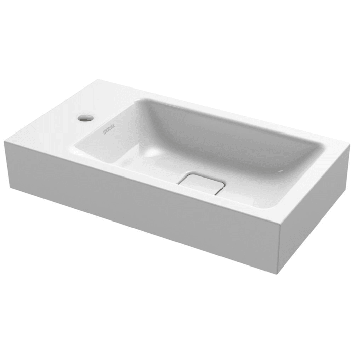 Kaldewei CONO Wand Handwaschtisch 3073 mit 1 Hahnlochbohrung links, 55 cm