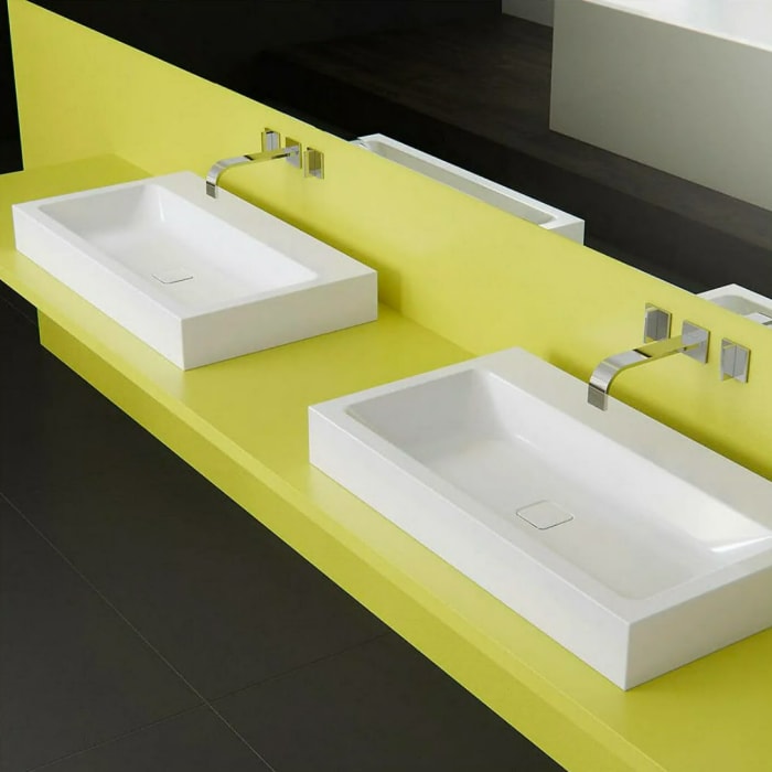 Kaldewei CONO Wandwaschtisch 3079 ohne Hahnlochbohrung, 50 cm