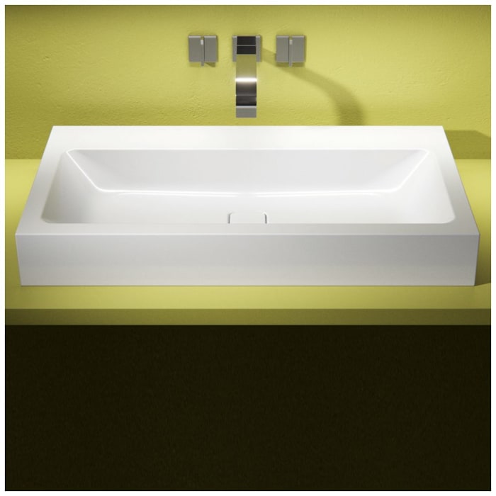 Kaldewei CONO Wandwaschtisch 3090 ohne Hahnlochbohrung, 90 cm