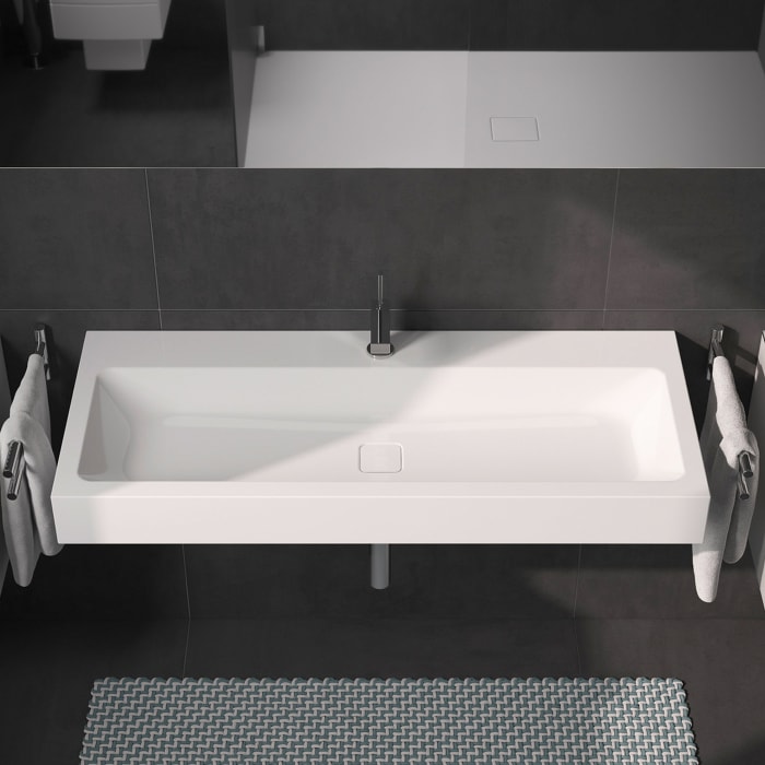 Kaldewei CONO Wandwaschtisch 3091 mit 1 Hahnlochbohrung, 120 cm