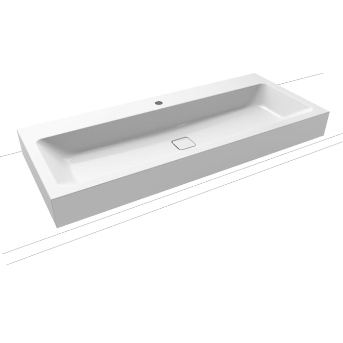 Kaldewei CONO Wandwaschtisch 3091 mit 1 Hahnlochbohrung, 120 cm