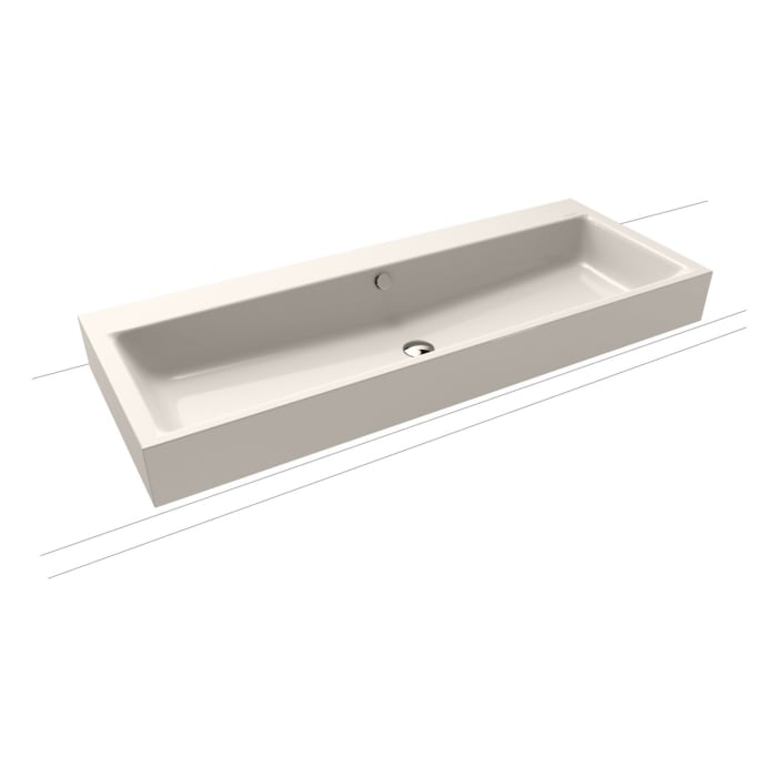 Kaldewei PURO Aufsatzwaschtisch 3168 ohne Hahnlochbohrung, 120 cm