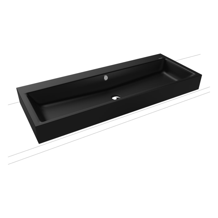 Kaldewei PURO Aufsatzwaschtisch 3168 ohne Hahnlochbohrung, 120 cm