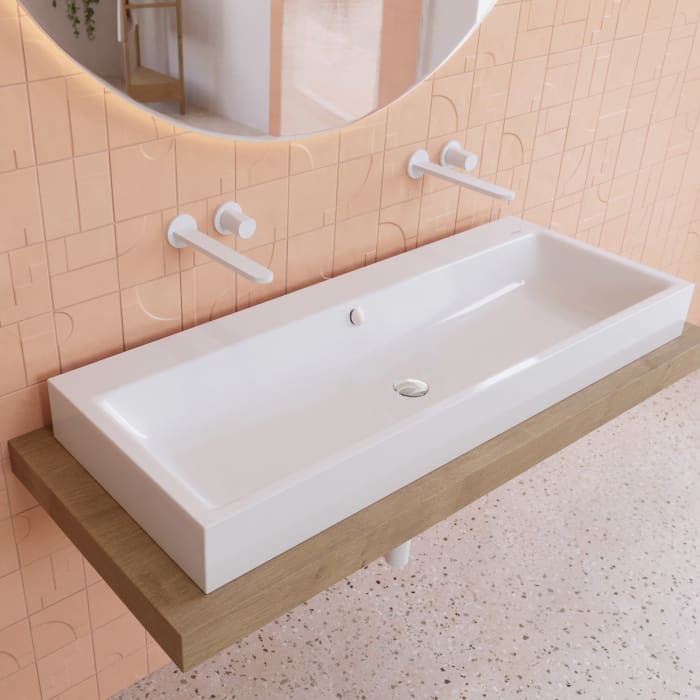 Kaldewei PURO Aufsatzwaschtisch 3168 ohne Hahnlochbohrung, 120 cm