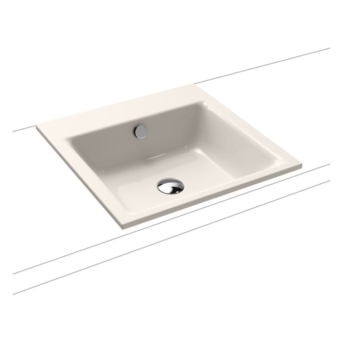 Kaldewei PURO Einbauwaschtisch 3150 ohne Hahnlochbohrung, 46 cm