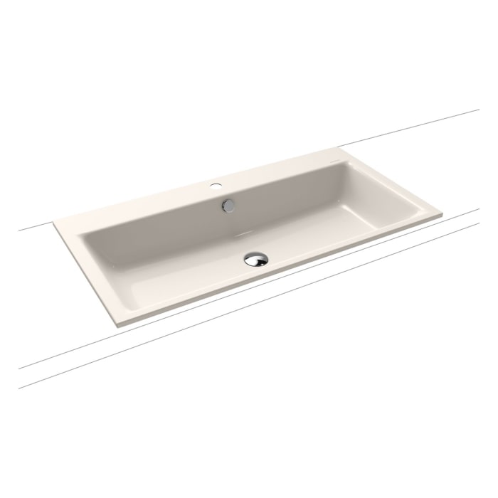 Kaldewei PURO Einbauwaschtisch 3152 mit 1 Hahnlochbohrung, 90 cm