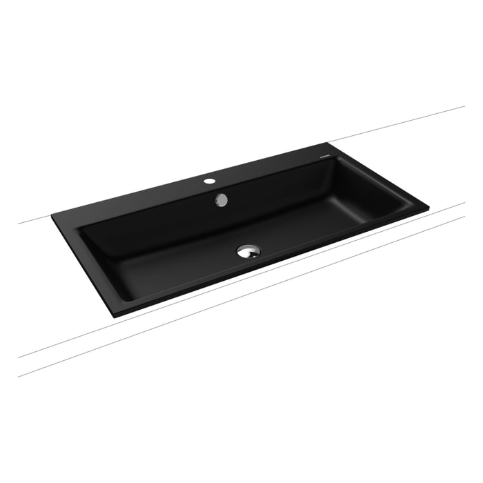 Kaldewei PURO Einbauwaschtisch 3152 mit 1 Hahnlochbohrung, 90 cm