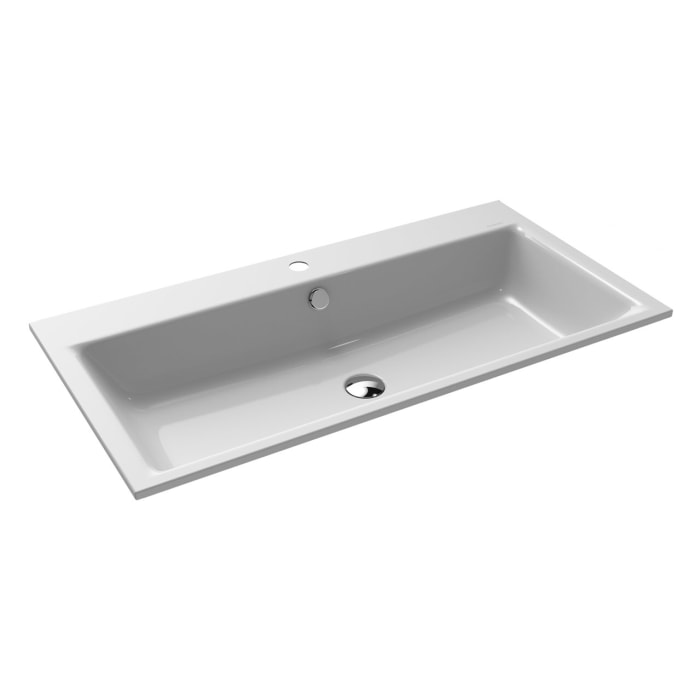 Kaldewei PURO Einbauwaschtisch 3152 mit 1 Hahnlochbohrung, 90 cm