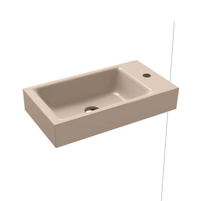 Kaldewei PURO Wand- Handwaschtisch 3162 mit 1 Hahnlochbohrung rechts, 55 cm