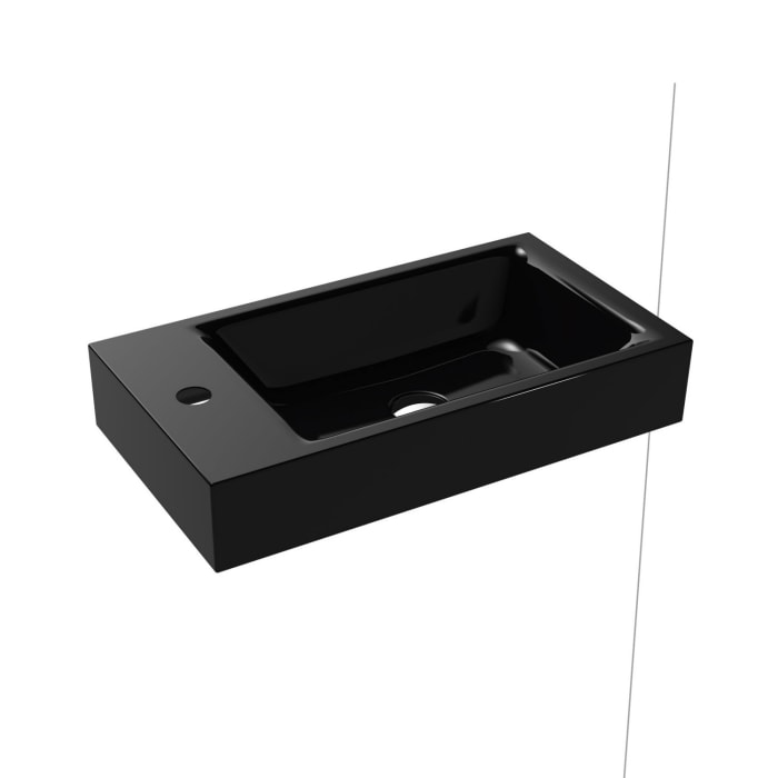 Kaldewei PURO Wand- Handwaschtisch 3162 mit 1 Hahnlochbohrung links, 55 cm