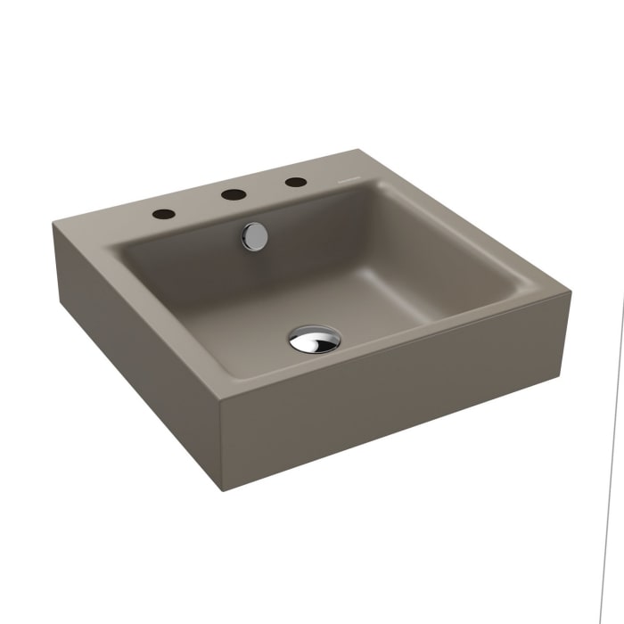 Kaldewei PURO Wandwaschtisch 3163 mit 3 Hahnlochbohrungen, 46 cm