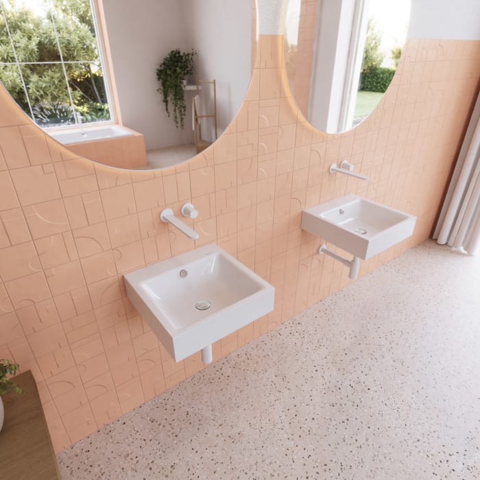 Kaldewei PURO Wandwaschtisch 3163 ohne Hahnlochbohrung, 46 cm