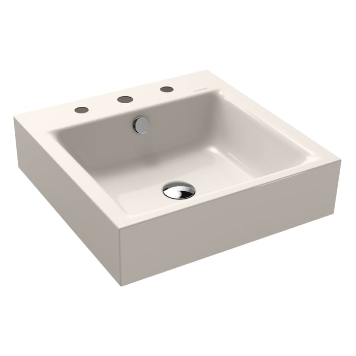 Kaldewei PURO Wandwaschtisch 3163 mit 3 Hahnlochbohrungen, 46 cm