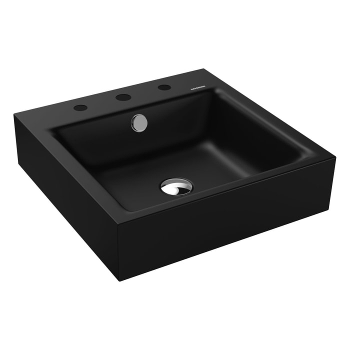 Kaldewei PURO Wandwaschtisch 3163 mit 3 Hahnlochbohrungen, 46 cm