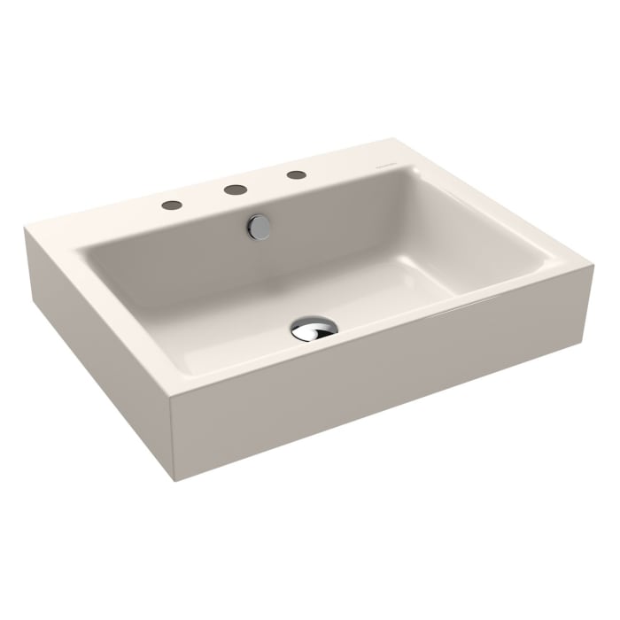 Kaldewei PURO Wandwaschtisch 3164 mit 3 Hahnlochbohrungen, 60 cm