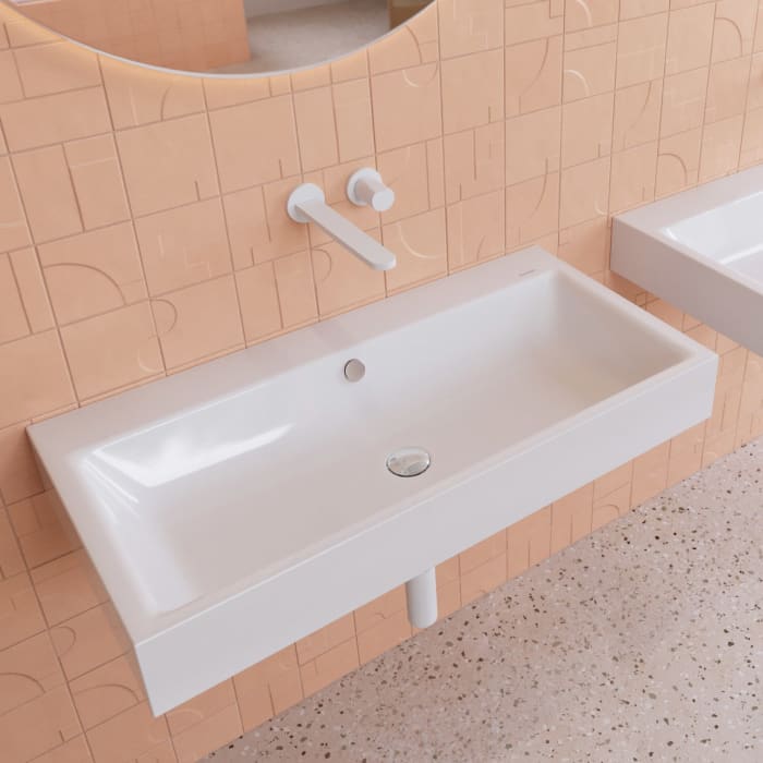 Kaldewei PURO Wandwaschtisch 3165 ohne Hahnlochbohrung, 90 cm