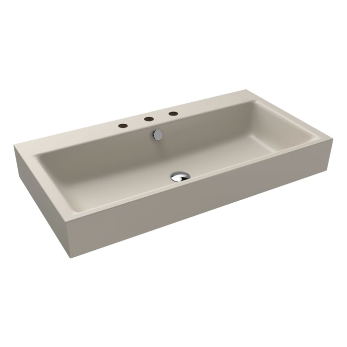 Kaldewei PURO Wandwaschtisch 3165 mit 3 Hahnlochbohrungen, 90 cm