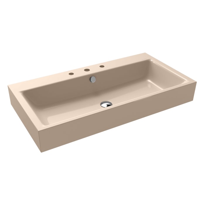 Kaldewei PURO Wandwaschtisch 3165 mit 3 Hahnlochbohrungen, 90 cm