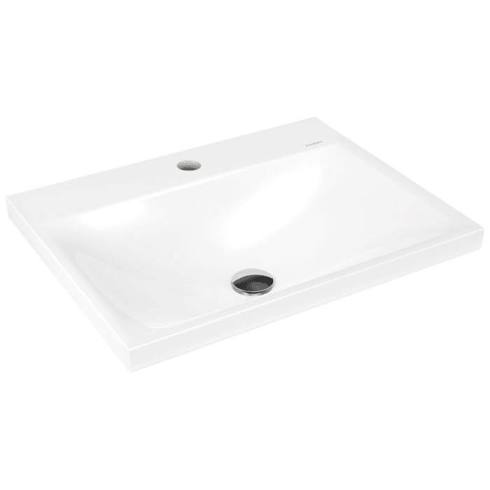 Kaldewei SILENIO Aufsatzwaschtisch 3040 mit 1 Hahnlochbohrung, 60 cm, ohne Überlauf