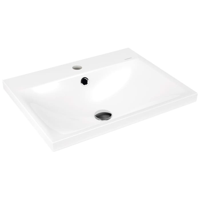 Kaldewei SILENIO Aufsatzwaschtisch 3040 mit 1 Hahnlochbohrung, 60 cm