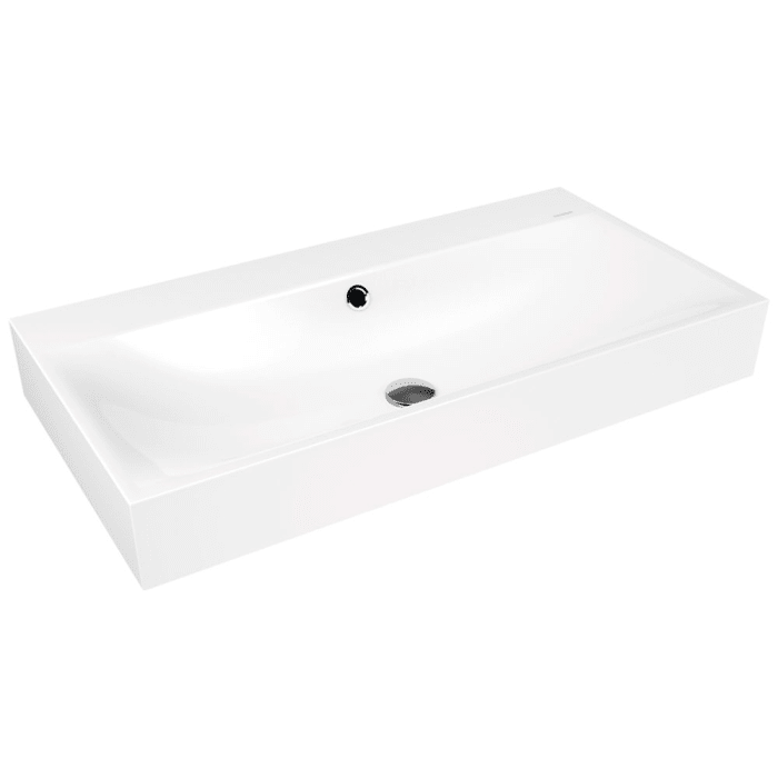 Kaldewei SILENIO Wandwaschtisch 3045 ohne Hahnlochbohrung, mit Überlauf, 90 cm