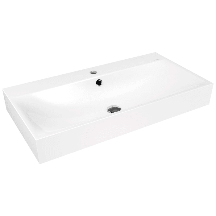 Kaldewei SILENIO Wandwaschtisch 3045 mit 1 Hahnlochbohrung, mit Überlauf, 90 cm