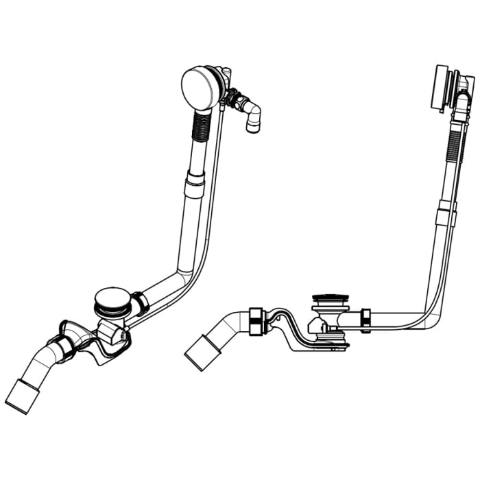 Kaldewei COMFORT LEVEL PLUS Standard, Mod. KA 4011, Ab- und Überlaufgarnitur mit Füllfunktion