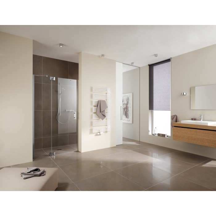 Kermi Diveo Badheizkörper 45 x 4,6 x 94 cm, Ausführung rechts mit Mittenanschluss