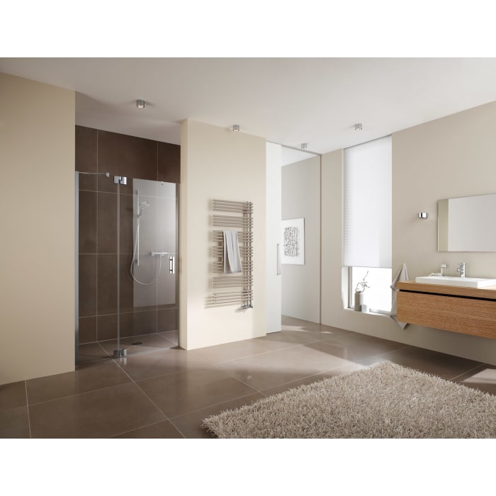 Kermi Diveo Badheizkörper 45 x 4,6 x 170 cm, Ausführung rechts mit seitlichem Anschluss