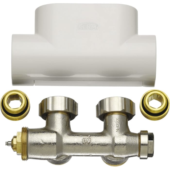 Kermi Ventilhahnblock-Set Eckform