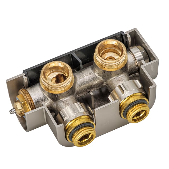 Kermi Ventilhahnblock-Set Eckform