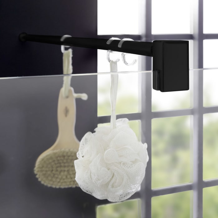 Kermi Dark Edition WALK-IN XB 90 x 200 cm, inkl. Stabilisierung rund