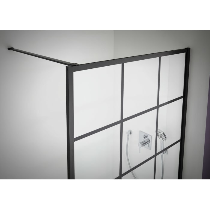 Kermi Dark Edition WALK-IN XD Print 140 x 200 cm