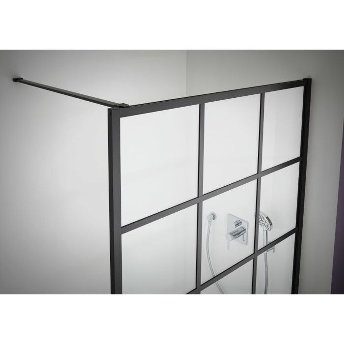 Kermi Dark Edition WALK-IN XD Profil 120 x 200 cm