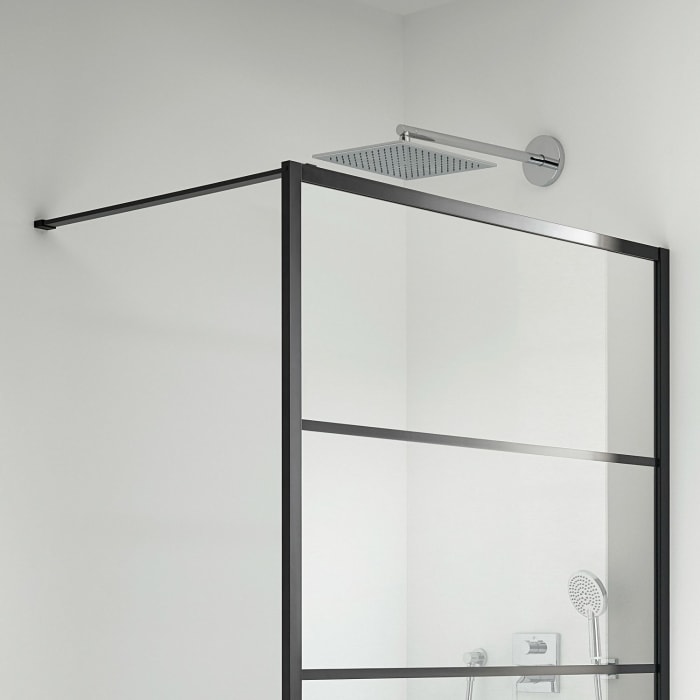 Kermi Dark Edition WALK-IN XD Print 110 x 200 cm