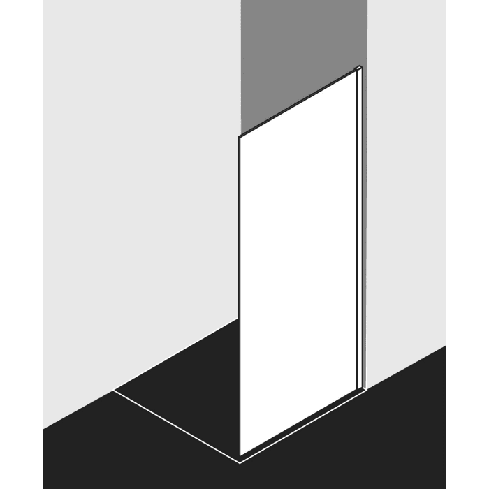 Kermi Dark Edition WALK-IN XC 100 x 200 cm