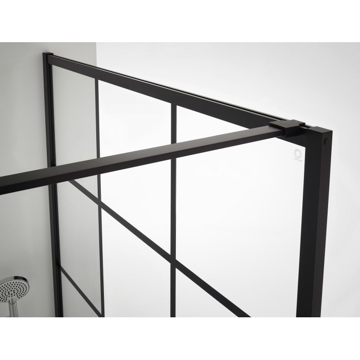 Kermi Dark Edition WALK-IN XD Print 140 x 200 cm