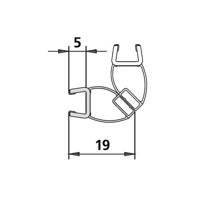 Kermi Aska Ersatz-Magnetprofil
