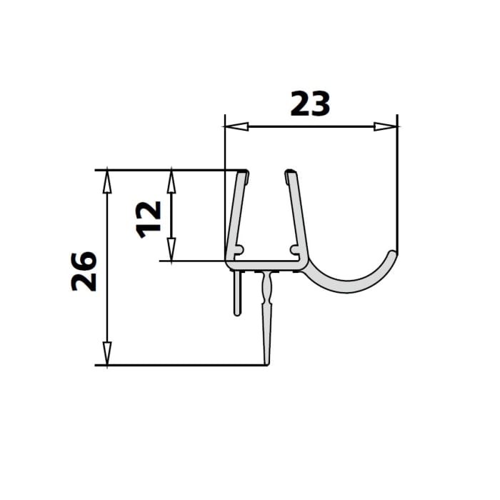 Kermi Dichtleiste DI 3330 17F