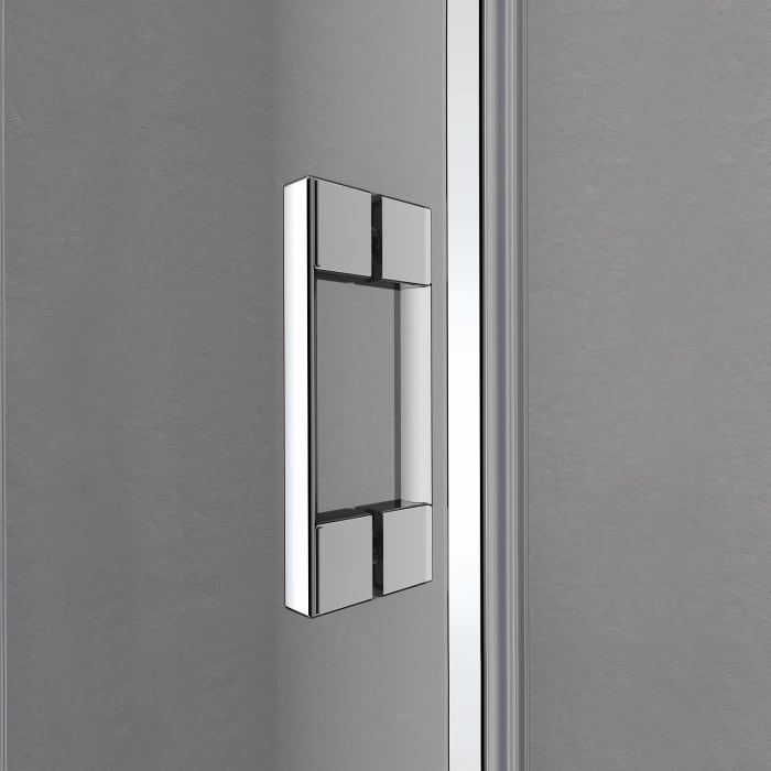 Kermi Liga Schwingtür mit Festfeld 90 cm, Anschlag rechts