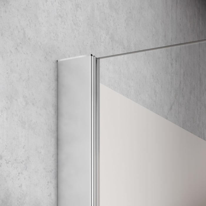 Kermi Liga Seitenwand für Duschwanne 100 cm