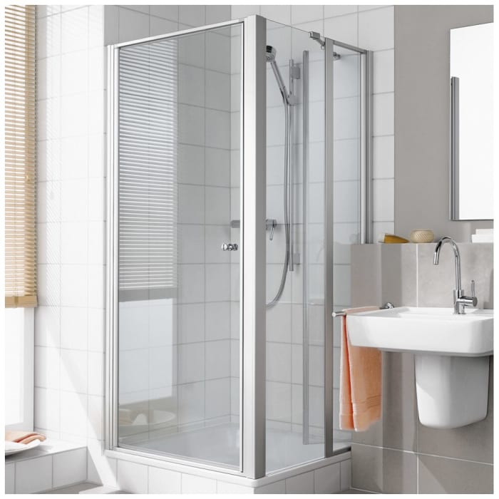 Kermi Ibiza 2000 Seitenwand geteilt beweglich 90 x 185 cm