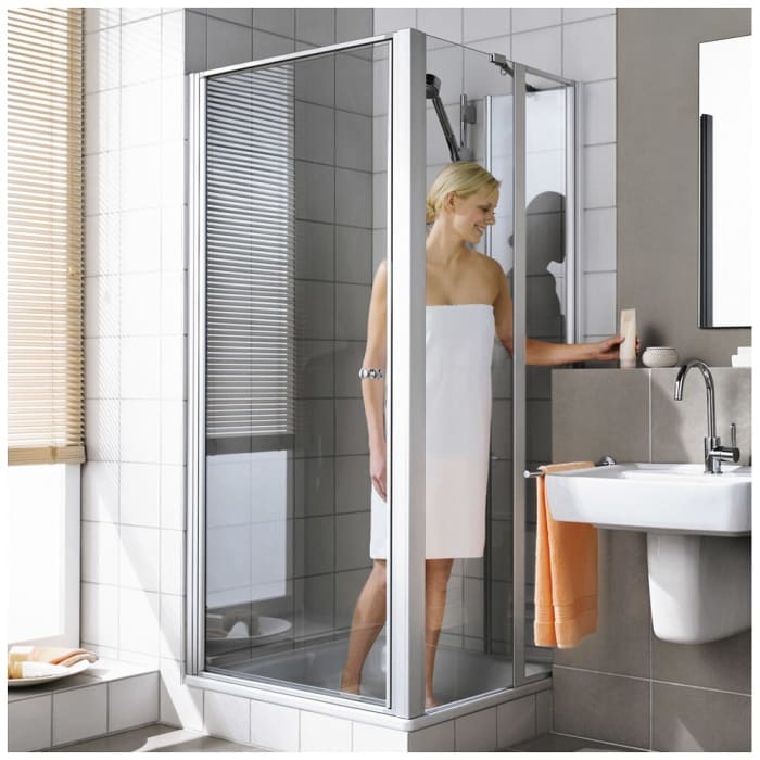 Kermi Ibiza 2000 Seitenwand geteilt beweglich 90 x 185 cm